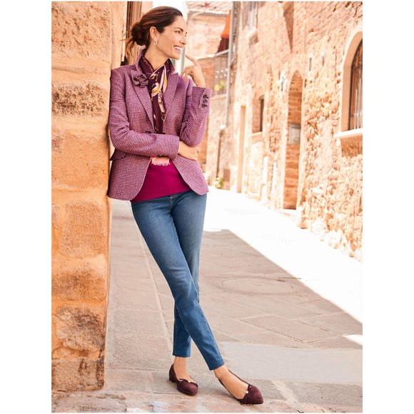 NWOT Talbots Shetland Wool Houdstooth Blazer - Picture 4 of 9